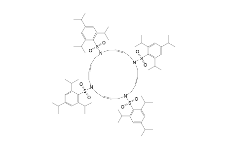 (E,E,E)-1,6,11,16-Tetrakis[(2,4,6-triisopropylphenyl)sulfonyl]-1,6,11,16-tetraazacycloicosa-3,8,13,18-tetraene