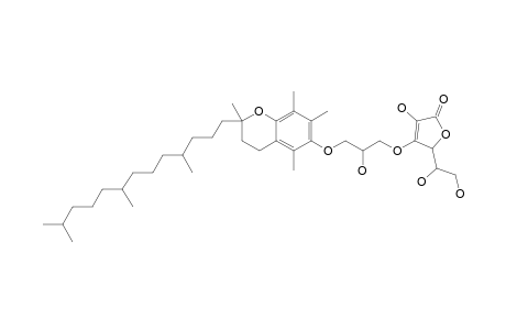 3-O-[3-[[3,4-DIHYDRO-2,5,7,8-TETRAMETHYL-2-(4,8,12-TRIMETHYLTRIDECYL)-2-H-1-BENZOPYRAN-6-YL]-OXY]-2-HYDROXYPROPYL]-L-ASCORBIC_ACID