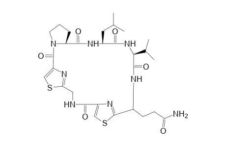 1H,14H-13,10:20,17-Dinitrilo-21H-pyrrolo[2,1-l][1,17,4,7,10,13,20]dithiapentaazacyclotricosine-9-propanamide, 2,3,4,5,6,7,8,9,15,16,23,24,25,25a-tetradecahydro-6-(1-methylethyl)-3-(2-methylpropyl)-1,4,7,14,21-pentaoxo-, [3S-(3R*,6R*,9S*,25aR*)]-
