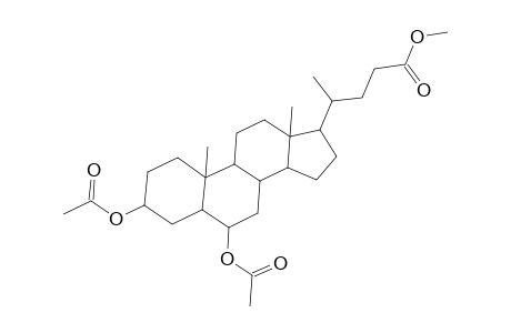 Cholan-24-oic acid, 3,6-bis(acetyloxy)-, methyl ester, (3.alpha.,5.beta.,6.alpha.)-
