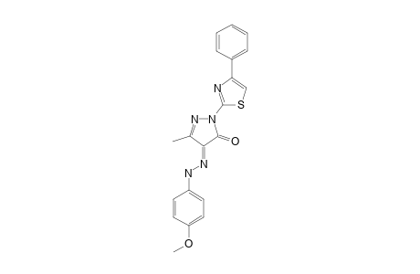 4-(2-(4-METHOXYPHENYL)-HYDRAZONO)-3-METHYL-1-(4-PHENYLTHIAZOL-2-YL)-1H-PYRAZOL-5(4H)-ONE