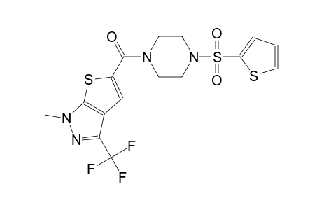 1H-thieno[2,3-c]pyrazole, 1-methyl-5-[[4-(2-thienylsulfonyl)-1-piperazinyl]carbonyl]-3-(trifluoromethyl)-