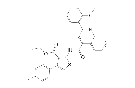 ethyl 2-({[2-(2-methoxyphenyl)-4-quinolinyl]carbonyl}amino)-4-(4-methylphenyl)-3-thiophenecarboxylate