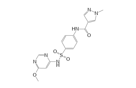 N-(4-{[(6-methoxy-4-pyrimidinyl)amino]sulfonyl}phenyl)-1-methyl-1H-pyrazole-4-carboxamide