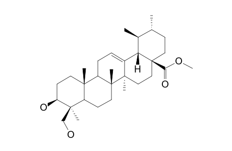 Methyl 3.beta.,24-dihydroxy-urs-12-en-28-oate