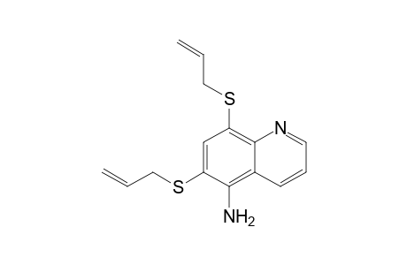 5-Amino-6,8-di(allylthio)quinoline