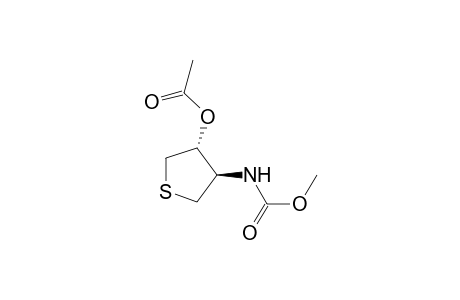 trans-3-acetoxy-4-methoxycarbonylamino-1-thia-cyclopentane