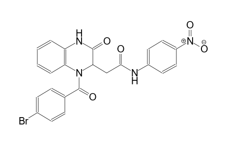 2-[1-(4-bromobenzoyl)-3-oxo-1,2,3,4-tetrahydro-2-quinoxalinyl]-N-(4-nitrophenyl)acetamide