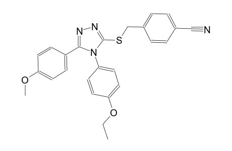 4-({[4-(4-ethoxyphenyl)-5-(4-methoxyphenyl)-4H-1,2,4-triazol-3-yl]sulfanyl}methyl)benzonitrile