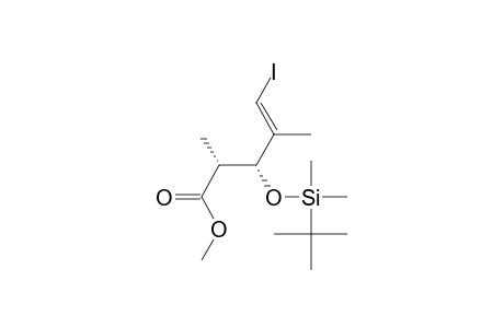 (E,2R,3R)-3-[tert-butyl(dimethyl)silyl]oxy-5-iodo-2,4-dimethyl-4-pentenoic acid methyl ester