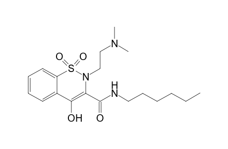 2-[2'-(N,N-Dimethylamino)ethyl]-4-hydroxy-1,2-benzothiazine-3-(N-hexyl)carboxamide - 1,1-dioxide