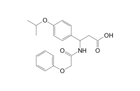3-(2-phenoxyethanoylamino)-3-(4-propan-2-yloxyphenyl)propanoic acid