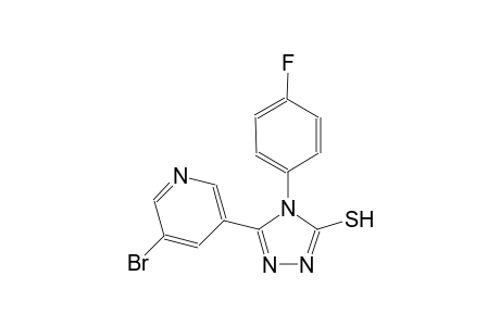 4H-1,2,4-triazole-3-thiol, 5-(5-bromo-3-pyridinyl)-4-(4-fluorophenyl)-