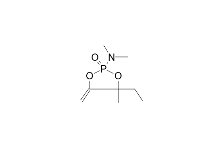 2-DIMETHYLAMINO-2-OXO-4-METHYL-4-ETHYL-5-METHYLENE-1,3,2-DIOXAPHOSPHOLANE