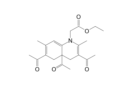 Ethyl (3,4a,6-triacetyl-1,4,4a,5-tetrahydro-2,7-dimethyl-1-quinolyl)-acetate