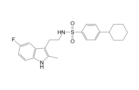 Benzenesulfonamide, 4-cyclohexyl-N-[2-(5-fluoro-2-methyl-1H-indol-3-yl)ethyl]-