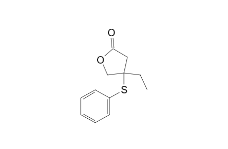 2(3H)-Furanone, 4-ethyldihydro-4-(phenylthio)-