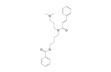 DOVYALICIN_F;N-(4-BENZOYLAMINOBUTYL)-N-(3-DIMETHYLAMINOPROPYL)-3-PHENYLPROPENAMIDE
