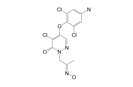 4-(4-AMINO-2,6-DICHLORO-PHENOXY)-5-CHLORO-1-(2-HYDROXYIMINO-PROPYL)-PYRIDAZIN-6-ONE