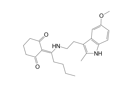 2-[1-[2-(5-methoxy-2-methyl-1H-indol-3-yl)ethylamino]pentylidene]cyclohexane-1,3-dione