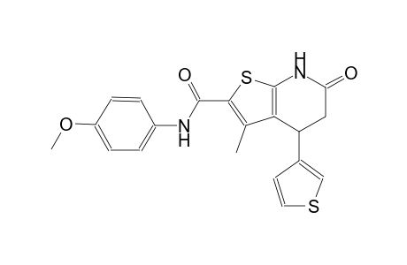 thieno[2,3-b]pyridine-2-carboxamide, 4,5,6,7-tetrahydro-N-(4-methoxyphenyl)-3-methyl-6-oxo-4-(3-thienyl)-