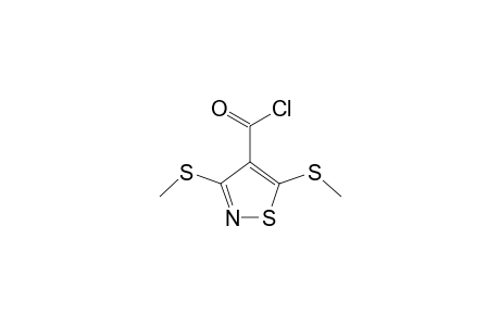 4-Isothiazolecarbonyl chloride, 3,5-bis(methylthio)-