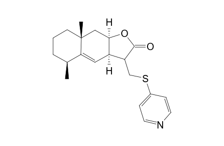 (3aR,5S,8aR,9aR)-3a,5,6,7,8,8a,9,9aoctahydro-5,8a-dimethyl-3-[(pyridin-4-ylsulfanyl)methyl]naphtho[2,3-b]furan-2(3H)-one