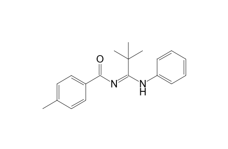 N-[2,2-Dimethyl-1-(phenylamino)propylidene]-4-methylbenzamide
