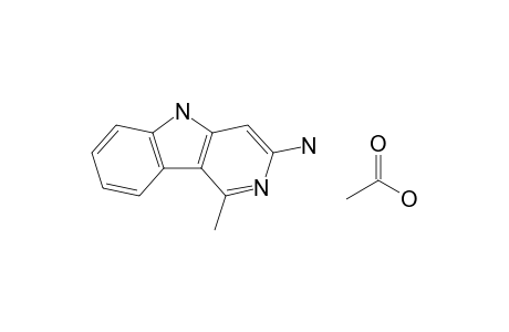 3-Amino-1-methyl-5H-pyrido[4,3-b]indole,acetate