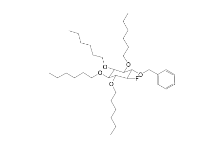 1-O-Benzyl-2-desoxy-2-fluoro-3,4,5,6-tetra-O-hexyl-scyllo-inositol