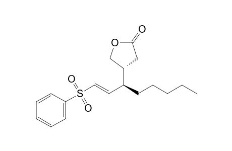 2(3H)-Furanone, dihydro-4-[1-[2-(phenylsulfonyl)ethenyl]hexyl]-, [R*,R*-(E)]-