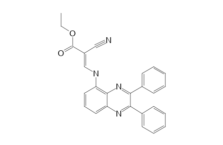 2-CYANO-3-(2,3-DIPHENYLQUINOXALIN-5-YLAMINO)-PROPENOIC_ACID_ETHYLESTER;MAJOR_ISOMER