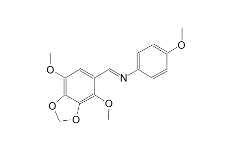 benzenamine, N-[(E)-(4,7-dimethoxy-1,3-benzodioxol-5-yl)methylidene]-4-methoxy-