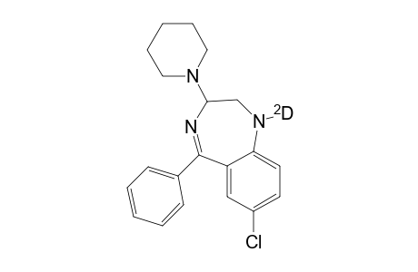 1H-1,4-Benzodiazepine-1-d, 7-chloro-2,3-dihydro-5-phenyl-3-(1-piperidinyl)-