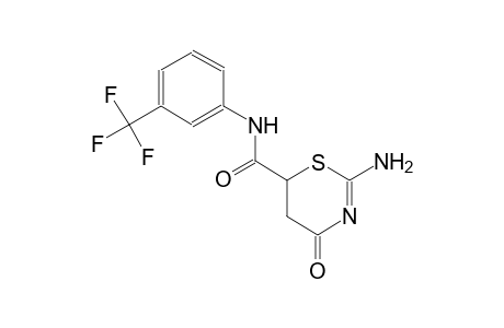 2-amino-4-oxo-N-[3-(trifluoromethyl)phenyl]-5,6-dihydro-4H-1,3-thiazine-6-carboxamide