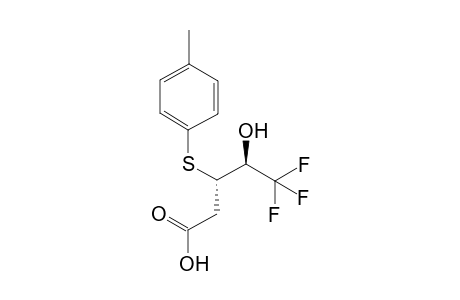 (3S,4S)-5,5,5-trifluoro-4-hydroxy-3-(4-methylphenyl)sulfanylpentanoic acid