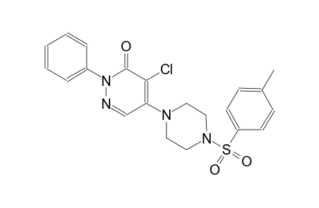4-chloro-5-{4-[(4-methylphenyl)sulfonyl]-1-piperazinyl}-2-phenyl-3(2H)-pyridazinone
