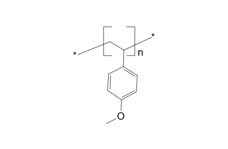 Poly(p-methoxystyrene), poly[1-(p-methoxyphenyl)ethylene]