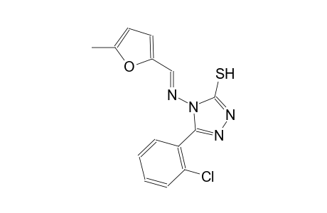 5-(2-chlorophenyl)-4-{[(E)-(5-methyl-2-furyl)methylidene]amino}-4H-1,2,4-triazol-3-yl hydrosulfide