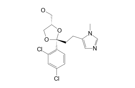 TRANS-(2-(2,4-DICHLOROPHENYL)-2-[2-(1-METHYL-5-IMIDAZOLYL)-ETHYL]-4-HYDROXYMETHYL)-1,3-DIOXOLANE