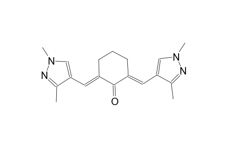 (2E,6E)-2,6-bis[(1,3-dimethyl-1H-pyrazol-4-yl)methylene]cyclohexanone