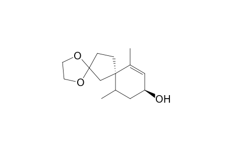 rel-(5R,8S,9S)-8-hydroxy-6,10-dimethylspiro[4.5]dec-6-en-2-one ethylene acetal