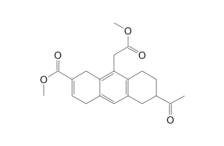 9-Anthraceneacetic acid, 3-acetyl-1,2,3,4,5,8-hexahydro-7-(methoxycarbonyl)-, methyl ester, (.+-.)-