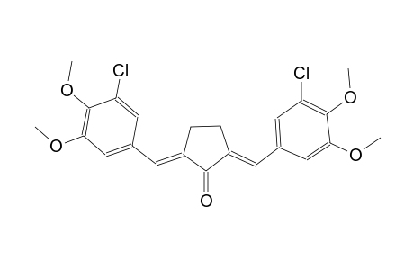 (2E,5E)-2,5-bis(3-chloro-4,5-dimethoxybenzylidene)cyclopentanone