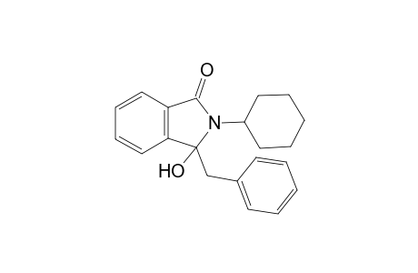 2-cyclohexyl-3-hydroxy-3-(phenylmethyl)-1-isoindolone