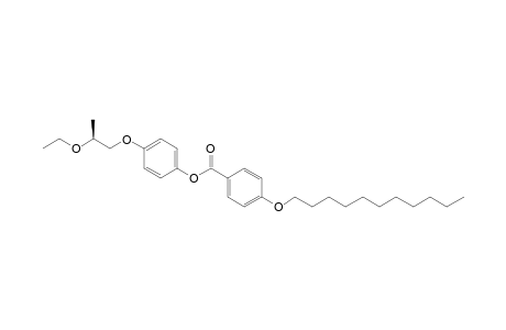 Benzoic acid, 4-(undecyloxy)-, 4-(2-ethoxypropoxy)phenyl ester, (S)-