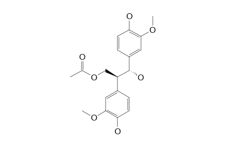 (+)-(1R,2S)-1,2-BIS-(4-HYROXY-3-METHOXYPHENYL)-3-ACETYL-1,3-PROPANEDIOL