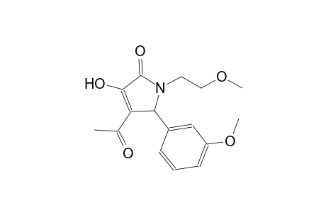4-acetyl-3-hydroxy-1-(2-methoxyethyl)-5-(3-methoxyphenyl)-1,5-dihydro-2H-pyrrol-2-one