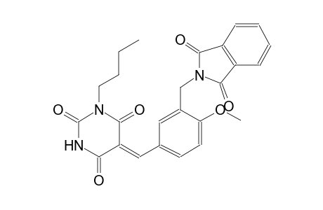 (5Z)-1-butyl-5-{3-[(1,3-dioxo-1,3-dihydro-2H-isoindol-2-yl)methyl]-4-methoxybenzylidene}-2,4,6(1H,3H,5H)-pyrimidinetrione
