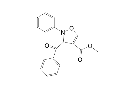 4-Isoxazolecarboxylic acid, 3-benzoyl-2,3-dihydro-2-phenyl-, methyl ester